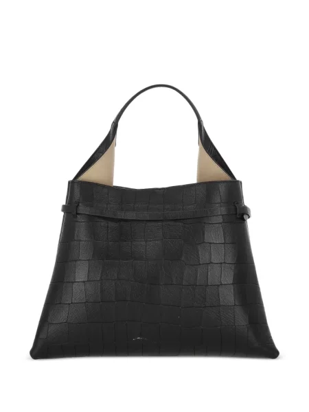 Bőr shopper táska Ree Projects fekete