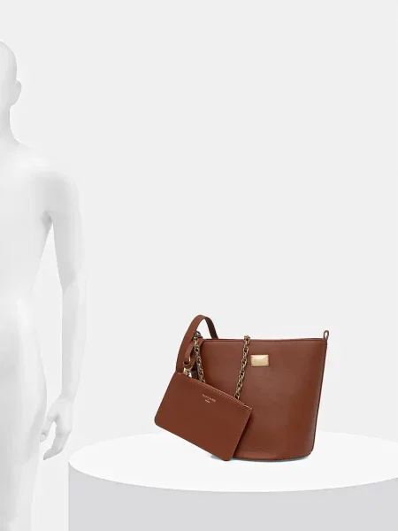 Кожаная сумка Marciano By Guess коричневая