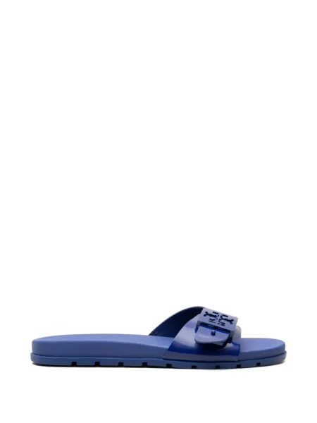 Papuci Tory Burch cu cataramă albastru