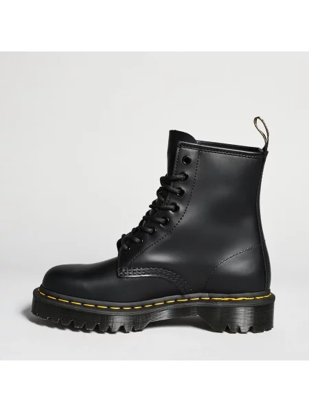 Botki Dr. Martens skórzane na platformie retro czarne