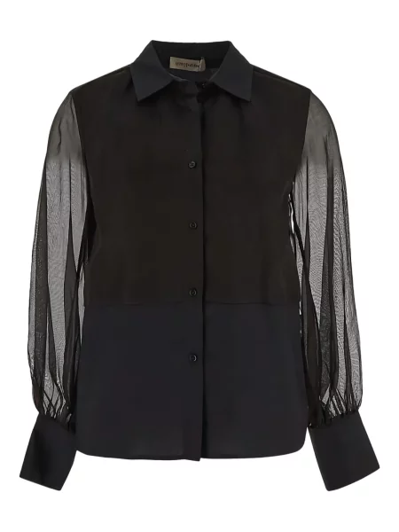 Przezroczysta koszula Gentry Portofino czarna