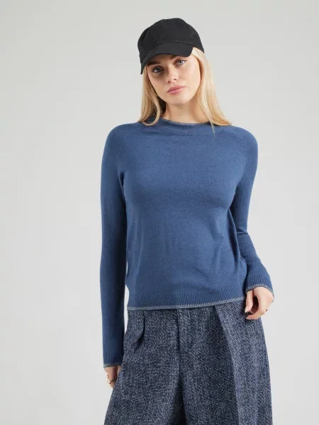 VERO MODA Pulover VMHAPPINESS amestec / argintiu albastru