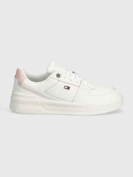 Trampki Tommy Hilfiger skórzane biznesowe białe
