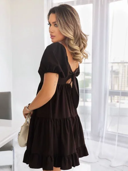 Платье мини Uaclothes софтшелл коричневое