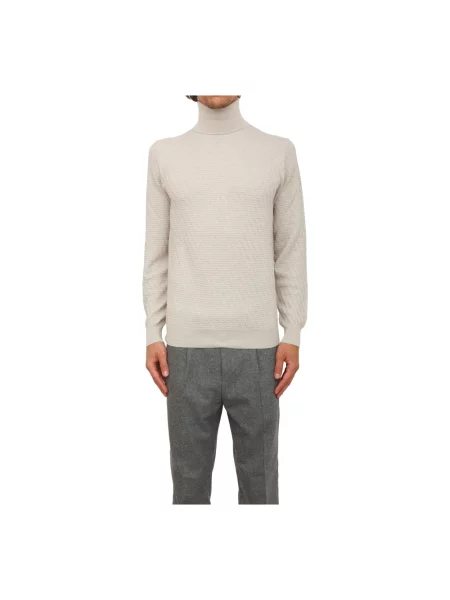 Sweter Paolo Pecora wełniany beżowy