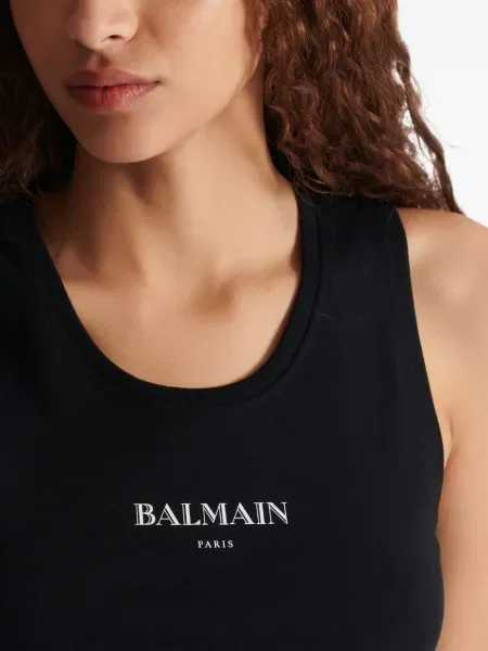 Top Balmain cu imagine negru