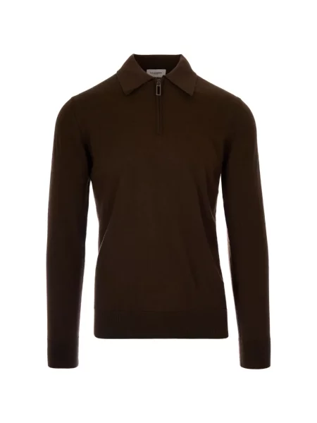 Lung tricou polo Paolo Pecora maro