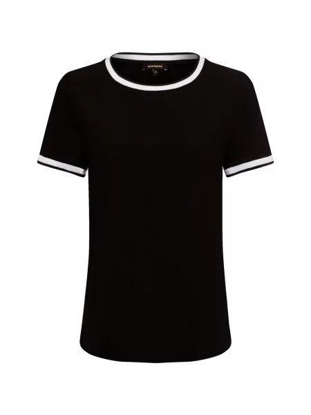 T-shirt z okrągłym dekoltem More & More czarna