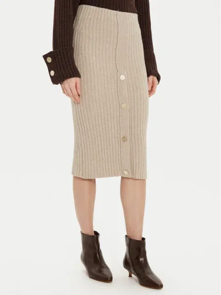 ViCOLO Fustă midi bej
