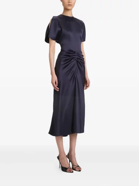 Midi suknelė Victoria Beckham mėlyna