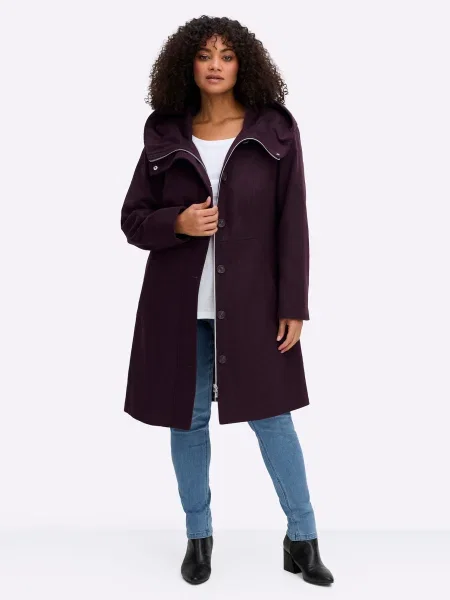 SHEEGO Palton de primăvară-toamnă mov vânătă