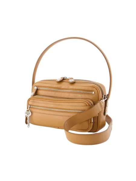 Torebka Acne Studios skórzana brązowa