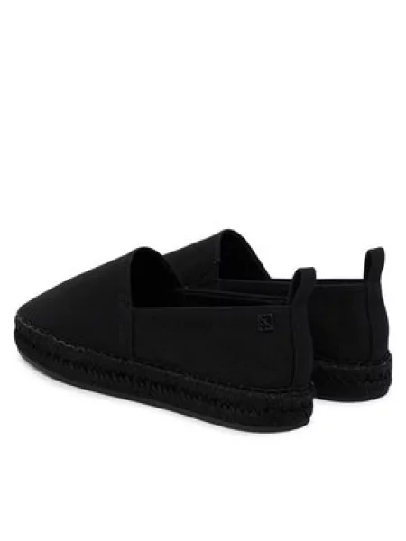Espadrilles Calvin Klein Oblique Espadrille Canvas fekete