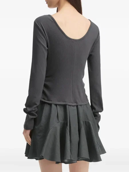 Rochie maxi B+ab cu volane lungă de costum gri