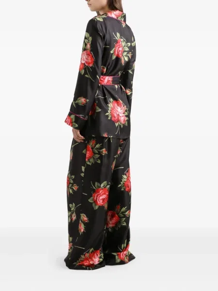 Gėlėtas raštuotas palaidinė Dolce & Gabbana juoda