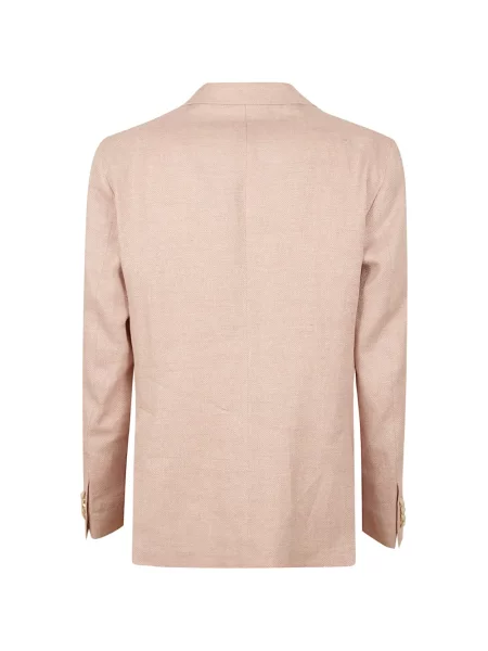 Sacou Tagliatore cu model herringbone roz