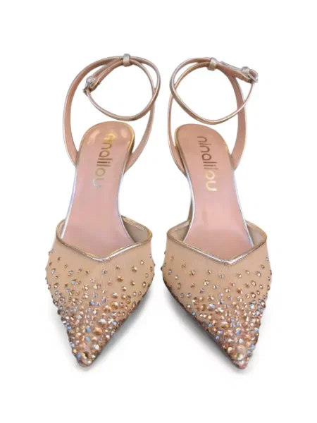 Pantofi cu toc Ninalilou slingback