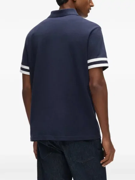 Ριγέ polo Karl Lagerfeld μπλε