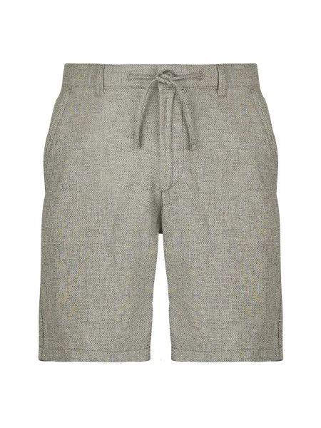 Lněné lněné kraťasy Selected hnědé