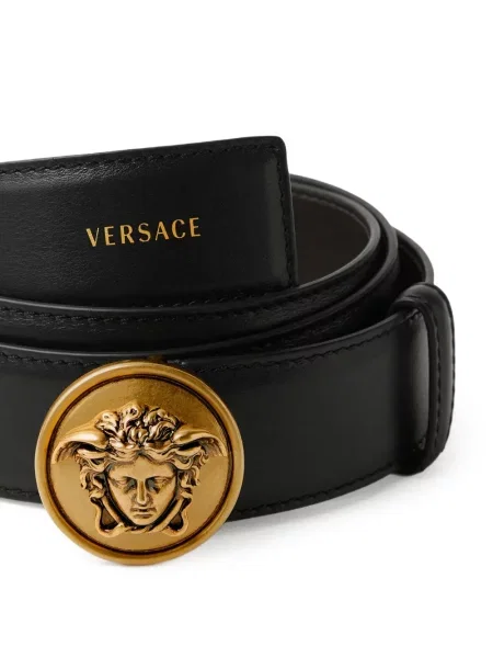 Curea Versace din piele negru