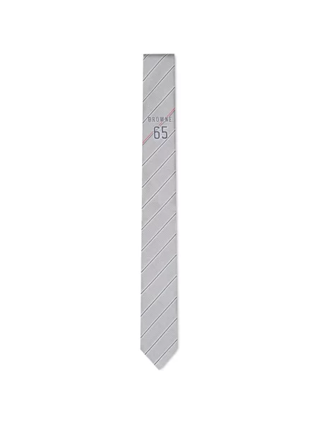 Cravată Thom Browne din jacard gri