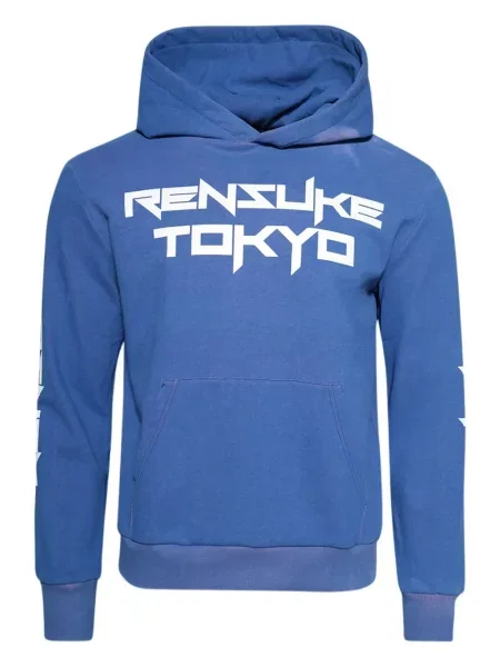 Hanorac cu glugă Rensuke Tokyo cu imagine albastru