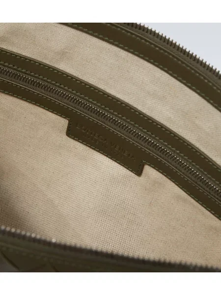 Geantă Bottega Veneta din piele verde