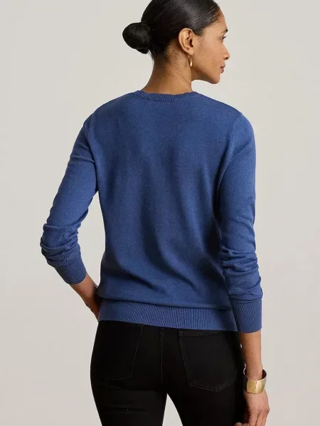 Lauren Ralph Lauren sveter dámsky s modalom modrá