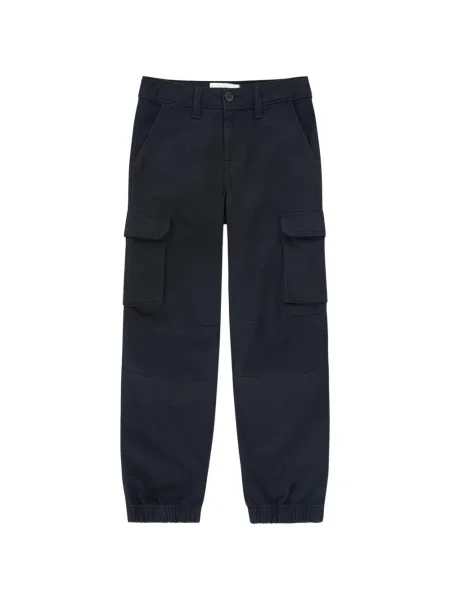 Spodnie cargo dziecięce Abercrombie Fitch niebieskie
