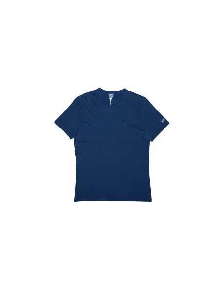 Champion Crewneck T-Shirt Blue Unisex Koszulki Champion Size: L niebieski