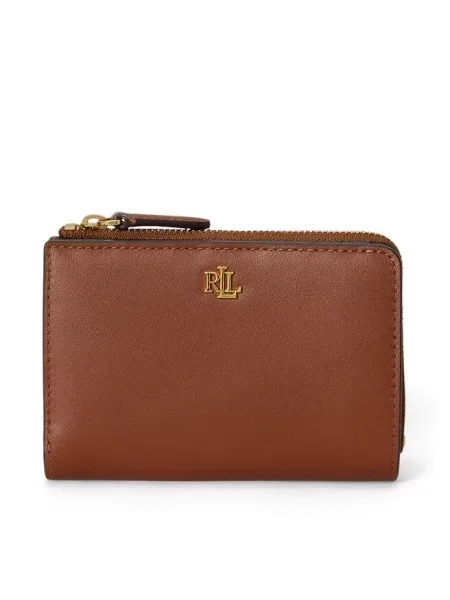 Lauren Ralph Lauren portfel skórzany brązowy