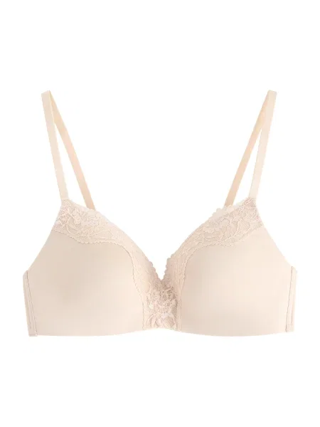 Lindex Sutien Flora deschis bej
