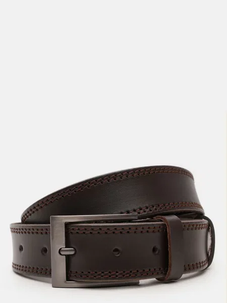 Кожаный ремень Borsa Leather коричневый