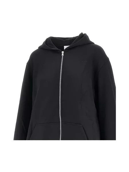Bluza z kapturem 7 For All Mankind z kapturem czarna