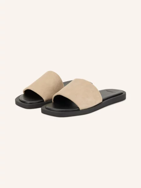 Copenhagen Studios Klapki beige czarne