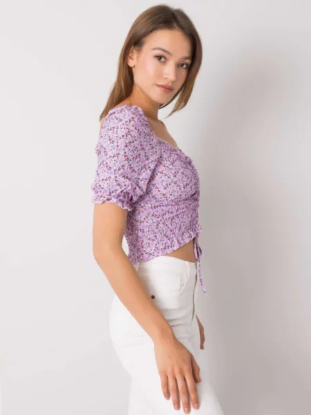 Bluză Fashionhunters violet