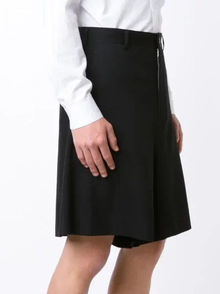 Φαρδύ πόδι βερμούδα Comme Des Garçons Homme Plus μαύρο