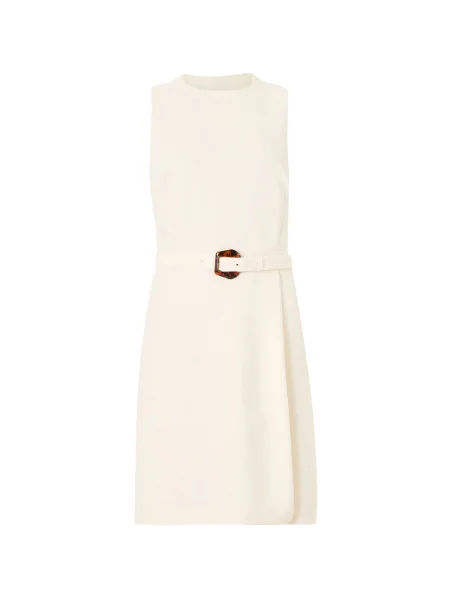 HUGO Obleka Kidenna volneno bela