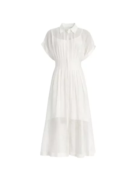 Rochie tip cămașă Boss alb