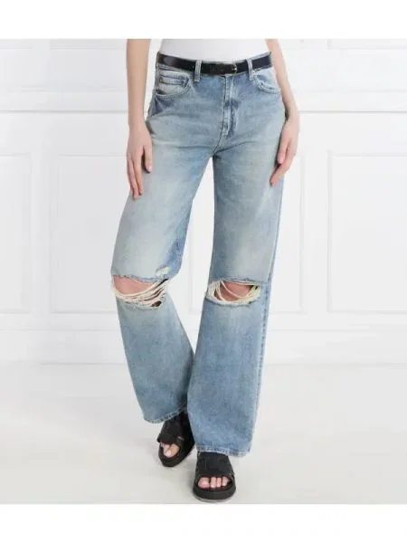DONDUP made in Italy Farmer FRANCINE | flare fit kék