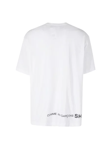 Koszulka Comme Des Garcons z logo biała