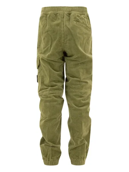 Spodnie cargo dziecięce Stone Island zielone