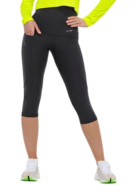 Winshape Pantaloni sport negru alb