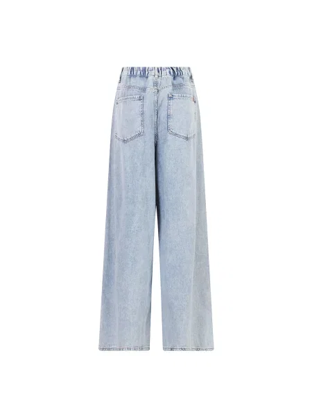 Szerokie jeansy Weekend Max Mara niebieskie