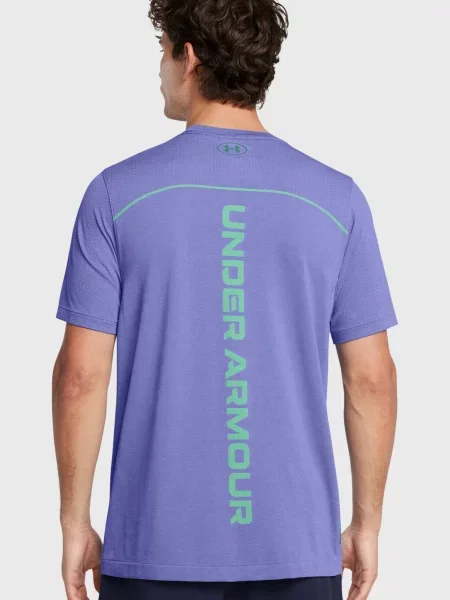 Безшовна спортивна футболка Under Armour фіолетова