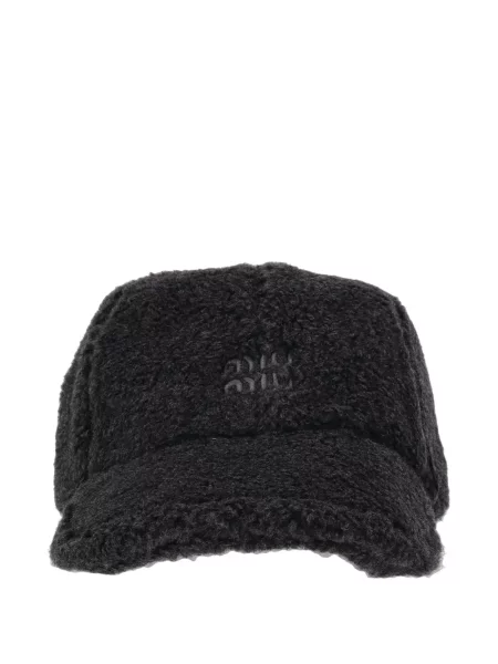 Șapcă Miu Miu din fleece negru