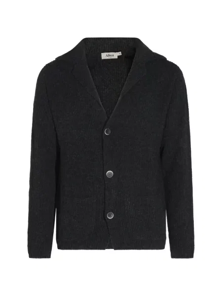 Cardigan Altea tricotate cu rever gri