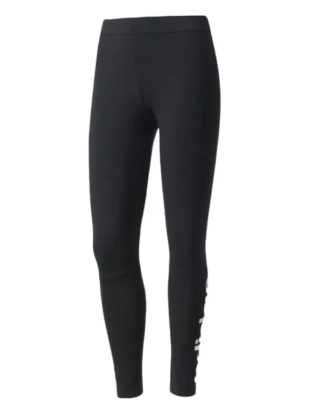 Legginsy Adidas do biegania z nadrukiem z dekoltem w serek czerwone