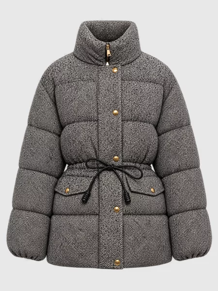 Пуховик Diaphanes з вовною Moncler сірий