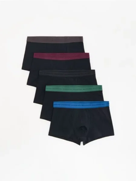 Reserved Set de 5 perechi de boxeri classic negru